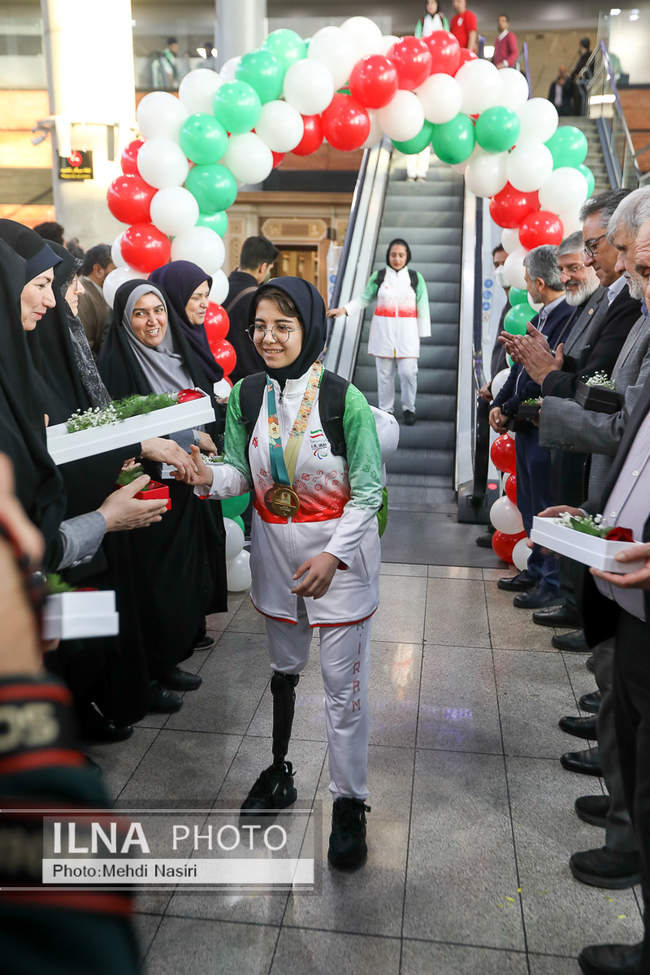 بازگشت کاروان ایران از بازی‌های پاراآسیایی جوانان (گزارش تصویری)