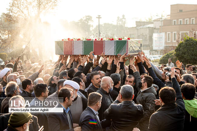 تشییع پیکر شهید گمنام در وزارت فرهنگ و ارشاد اسلامی