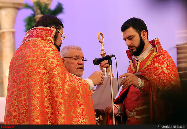 سال نو میلادی در کلیسا سرکیس مقدس 
