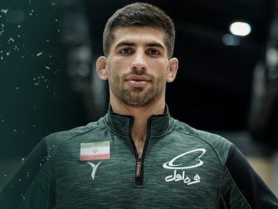 طلای مختاری در مسابقات کشتی فرنگی قهرمانی آسیا