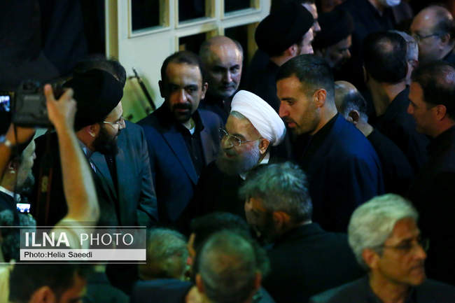 مراسم بزرگداشت والده همسر حجت‌الاسلام سید حسن خمینی در حسینیه جماران
