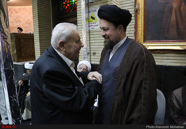 مراسم ترحیم مادر حجت الاسلام محتشمی پور