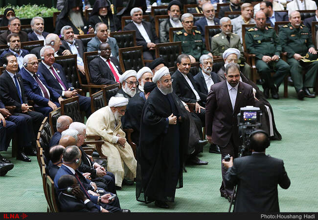 حواشی مراسم تحلیف دوازدهمین دوره ریاست جمهوری به روایت تصویر
