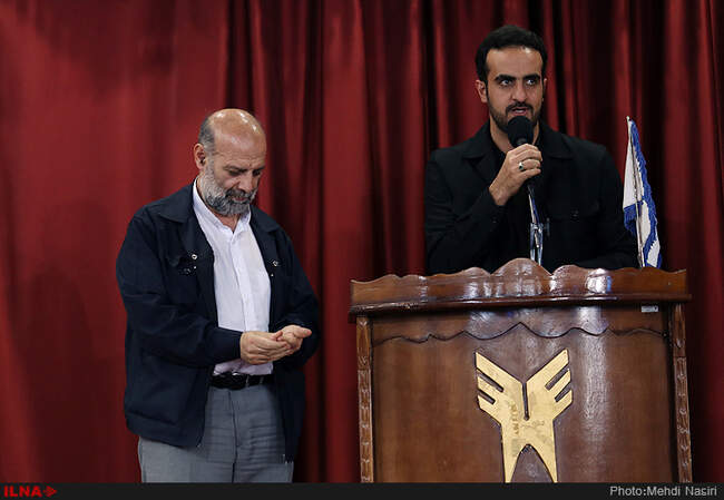  علیرضا محجوب در جمع دانشجویان دانشگاه ورامین