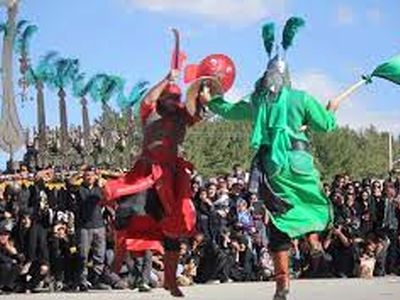 برگزاری آیین تعزیه خوانی در جزیره استخر لاهیجان به مدت یک هفته