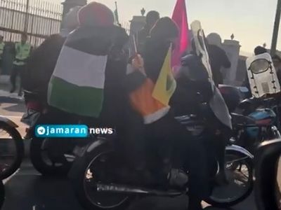 تجمع موتوری در تهران برای مسئله حجاب + فیلم