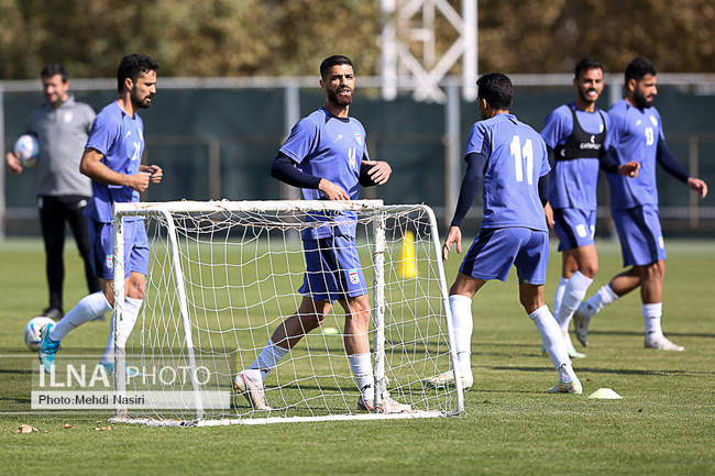 تمرین امروز تیم ملی فوتبال ایران