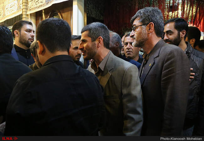 مراسم ترحیم برادر محمود احمدی نژاد