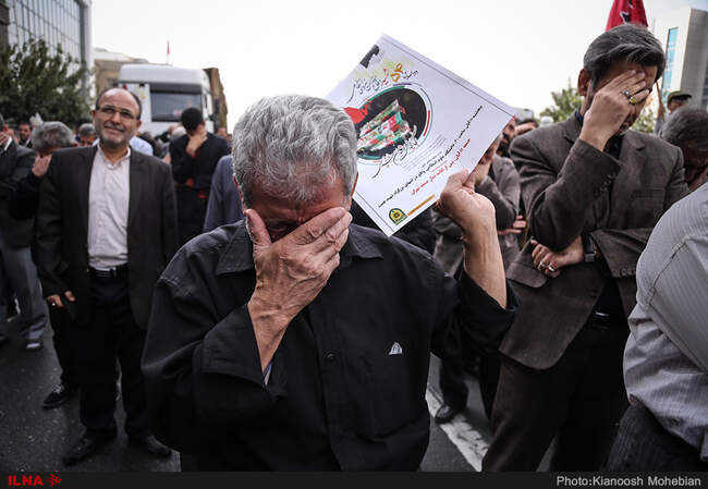 مراسم تشییع پیکر پاک 54 شهید دفاع مقدس نیروی انتظامی از مقابل دانشگاه تهران