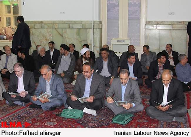 مراسم ترحیم مادر آیتالله هاشمی شاهرودی