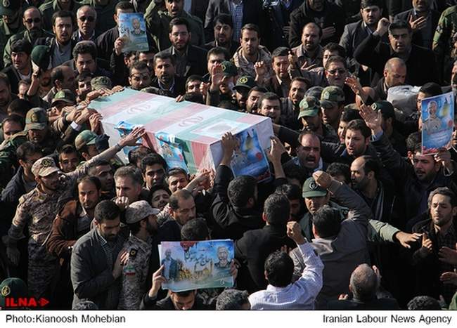 مراسم تشییع پیکر پاک شهید حمید تقوی