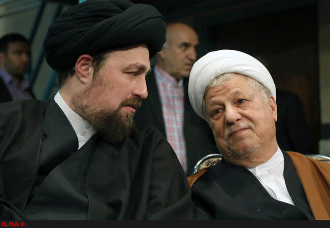حضور آیت‌الله هاشمی رفسنجانی در مراسم چهلمین روز رحلت آیت الله موسوی اردبیلی 