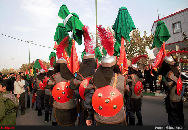 ورود نمادین کاروان اسرای کربلا به شام