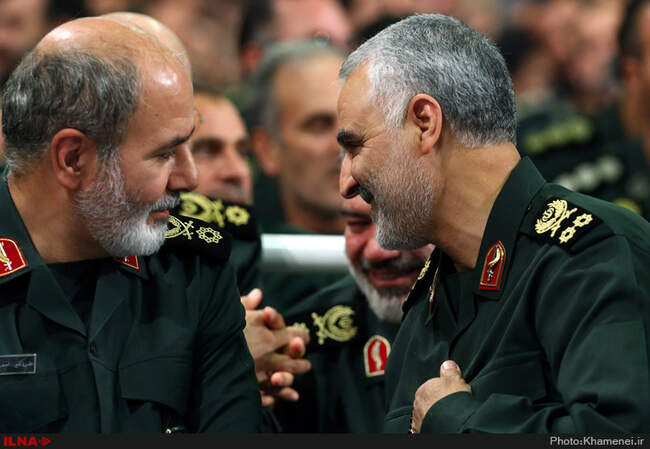 دیدار فرماندهان سپاه پاسداران انقلاب اسلامی‌ با حضرت آیت‌الله خامنه‌ای