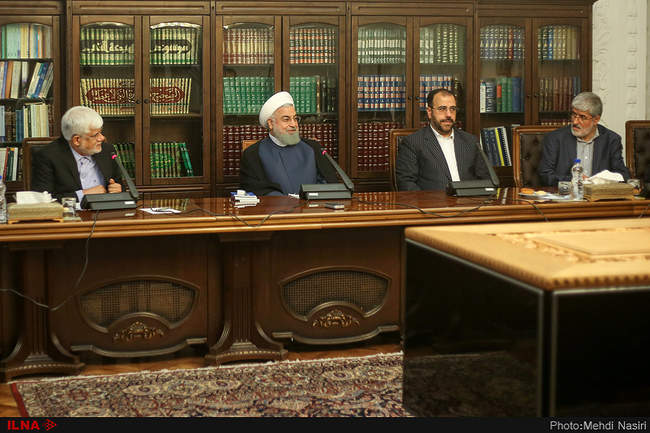 دیدار اعضای هیئت رئیسه فراکسیون امید با رئیس جمهور