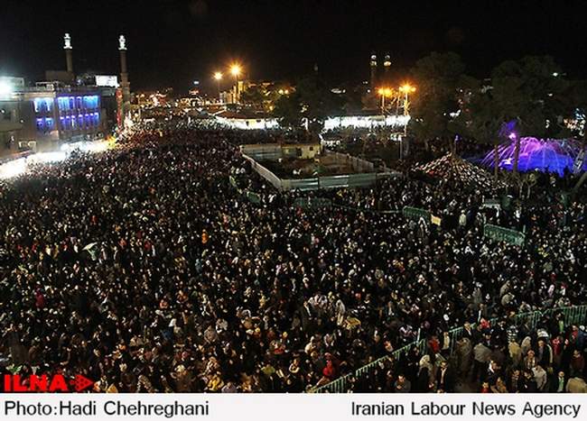 لحظه تحویل سال در حرم حضرت معصومه(س) قم