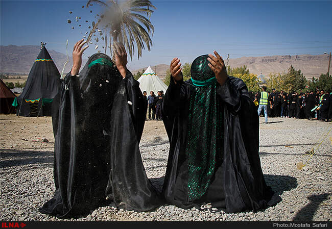 مراسم خیمه سوزان در طاقانک چهارمحال و بختیاری