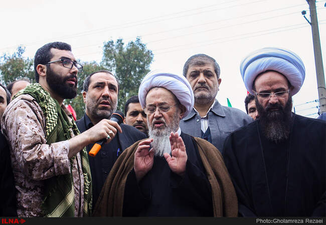 تشیع پیکر مطهر دو شهید گمنام در ساری‎