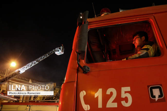 آتش سوزی در میدان تاریخی حسن آباد