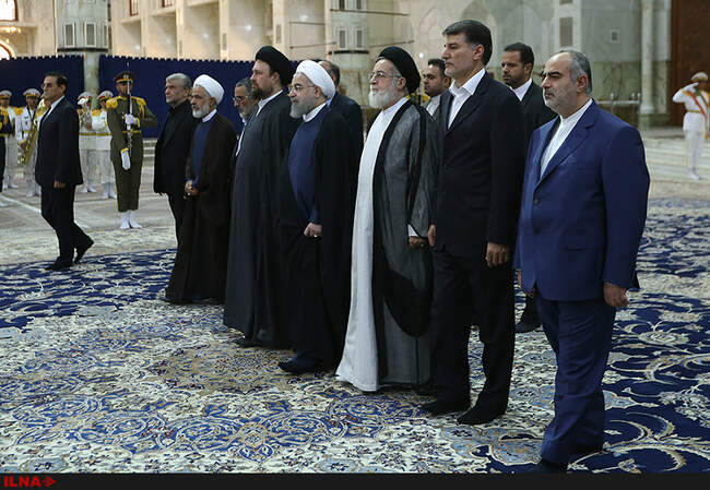 تجدید میثاق رئیس جمهور با آرمان‌های امام راحل و شهدای هشت سال دفاع مقدس