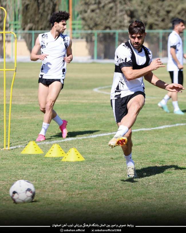 گزارش تصویری تمرین ذوب‌آهن اصفهان