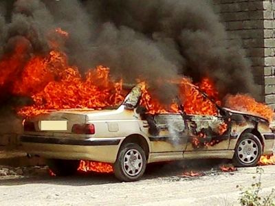 واژگونی منجر به مرگ راننده خودرو ۴۰۵