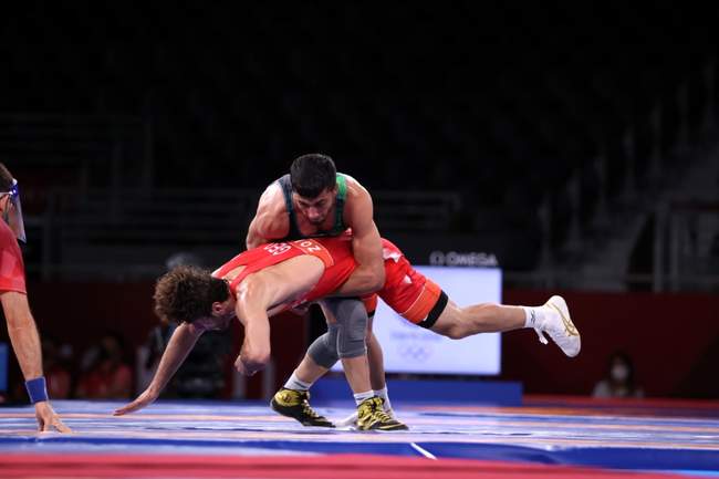 گزارش تصویری بازی محمدرضا گرایی در نیمه نهایی برابر حریف گرجستانی