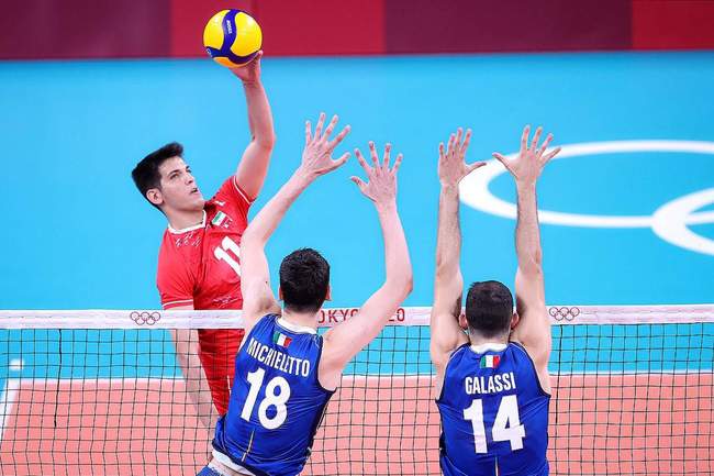 والیبال توکیو: گزارش تصویری دیدار ایران و ایتالیا