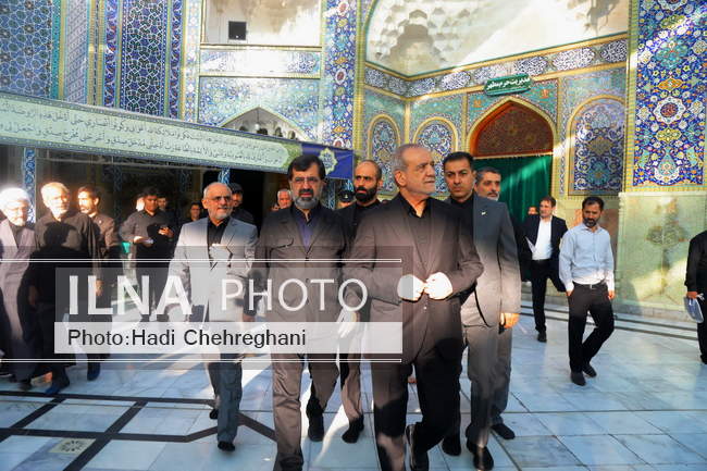 دیدار رئیس‌جمهور با علما و مراجع عظام در سفر به قم