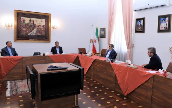 نشست مشترک رئیس سازمان انرژی اتمی با امیرعبداللهیان