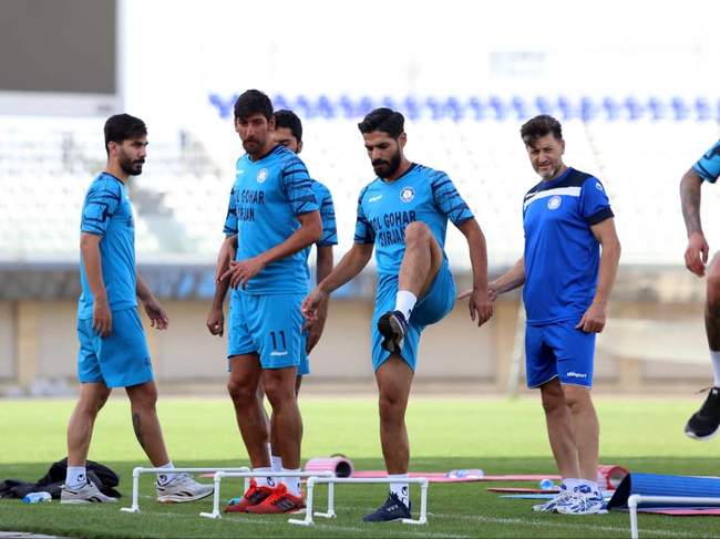 گزارش تصویری تمرین گل گهر سیرجان بعد از بازی نفت مسجد سلیمان