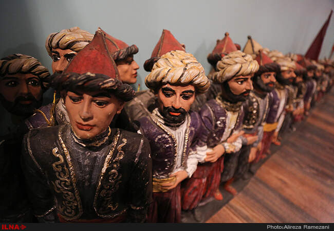 بازدید هنرمندان از موزه اپرای عروسکی بهروز غریب پور