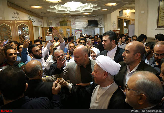 سفر آیت الله هاشمی رفسنجانی به قم