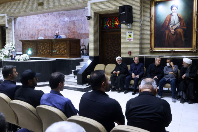 حضور رییس جمهور در مراسم ختم مرحوم حاج ابراهیم ذوالقدر