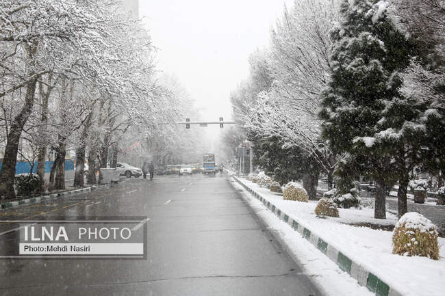 بارش برف در تهران