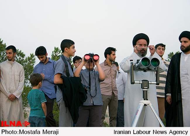 استهلال ماه شوال در روز سیم ماه رمضان در قم