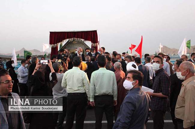 افتتاح پروژه بزرگ مجموعه پلهای شهید سلیمانی اصفهان توسط وزیر راه و ش