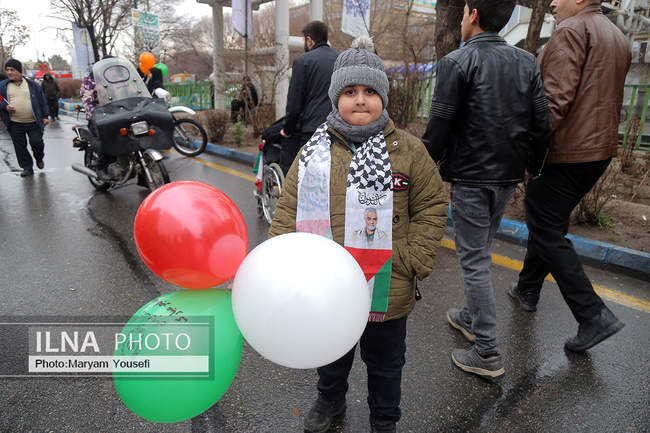 حضور مردم تبریز در راهپیمایی ۲۲ بهمن