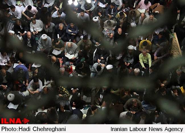 لحظه تحویل سال در حرم حضرت معصومه(س) قم