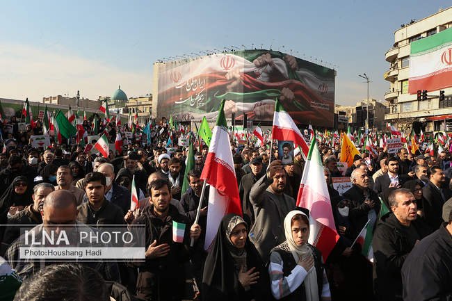 راهپیمایی محکومیت اقدامات تروریستی آمریکا و رژیم صهیونیستی علیه ملت