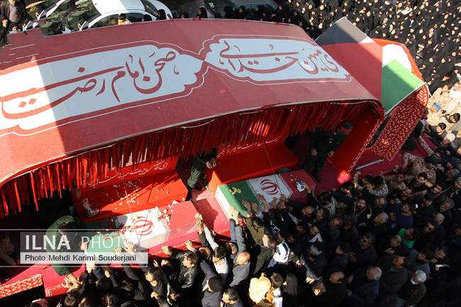 تشییع شهدای گمنام در اصفهان