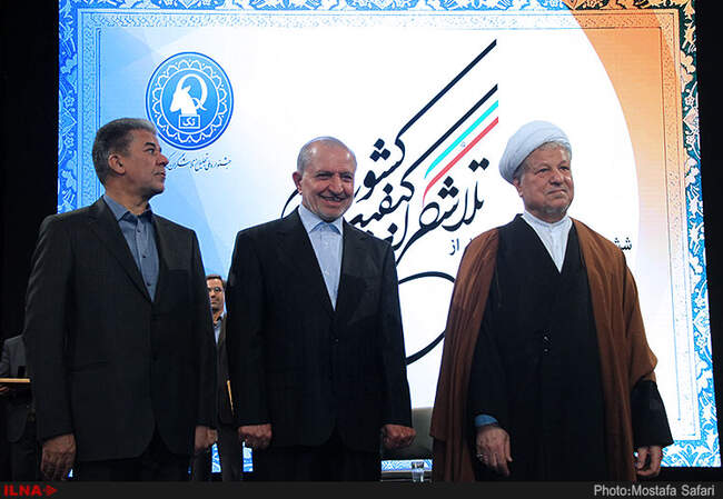 حضور آیت الله هاشمی رفسنجانی در ششمین جشنواره ملی تجلیل از تلاشگران کیفیت کشور
