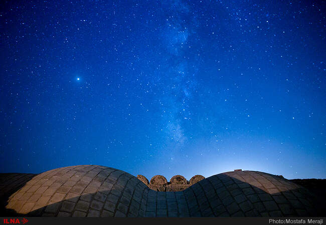 نماهای شبانه کاروانسرای ساسانی دیرگچین