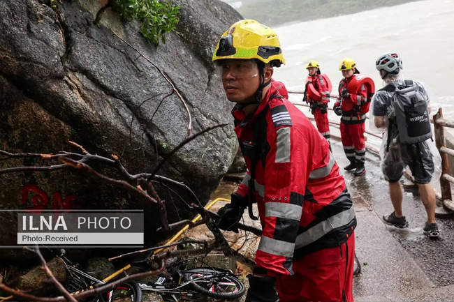تصاویری از خسارات طوفان راگاسا در جنوب چین 