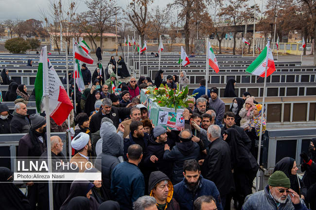 تشییع پیکر شهید مقاومت ملی در قزوین به روایت تصویر