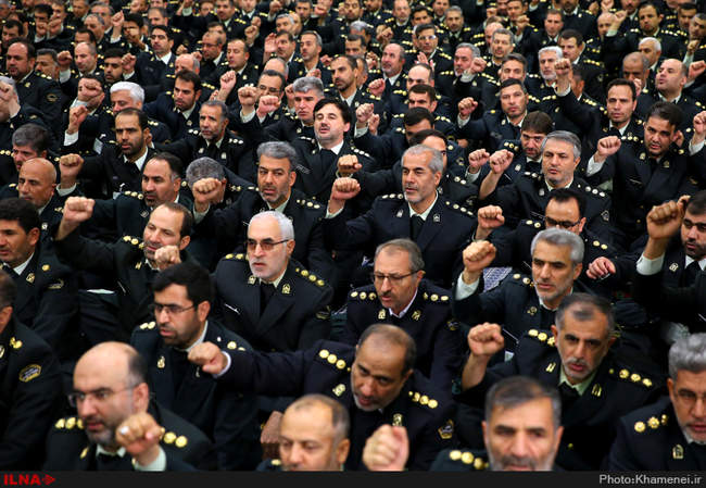 دیدار فرماندهان نیروی انتظامی با فرمانده کل قوا