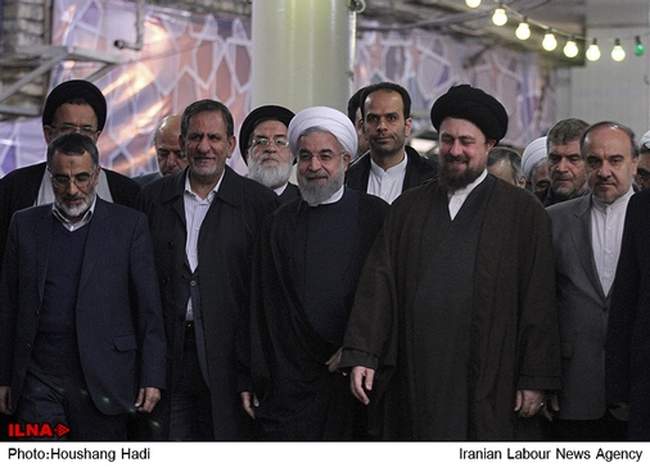 تجدید میثاق رییس‌جمهور و هیات دولت با آرمان‌های امام(ره)