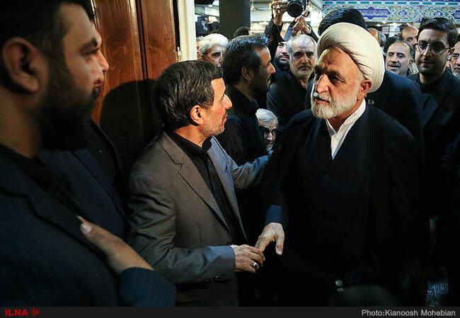 مراسم ترحیم برادر محمود احمدی نژاد