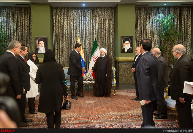 دیدار نیکلاس مادورو رئیس جمهور ونزوئلا با رئیس جمهورکشورمان