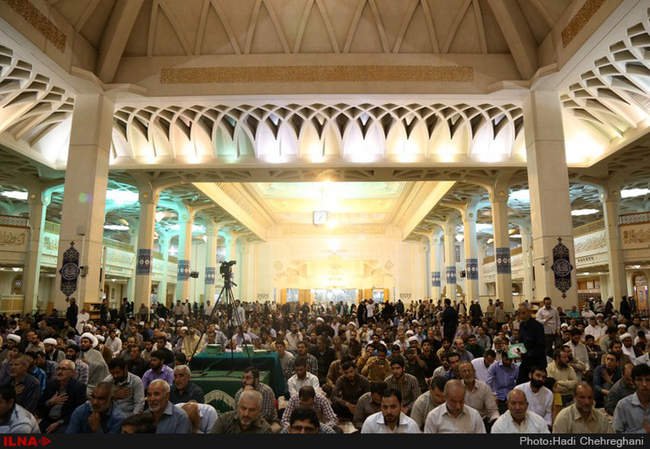 مجلس یادبود جانباختگان حادثه منا درحرم حضرت معصومه(س)